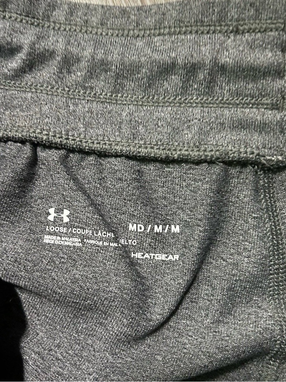 Men’s Under Armour Grey Heat Gear Joggers Sweatpants Size Medium - Picture 3 of 3